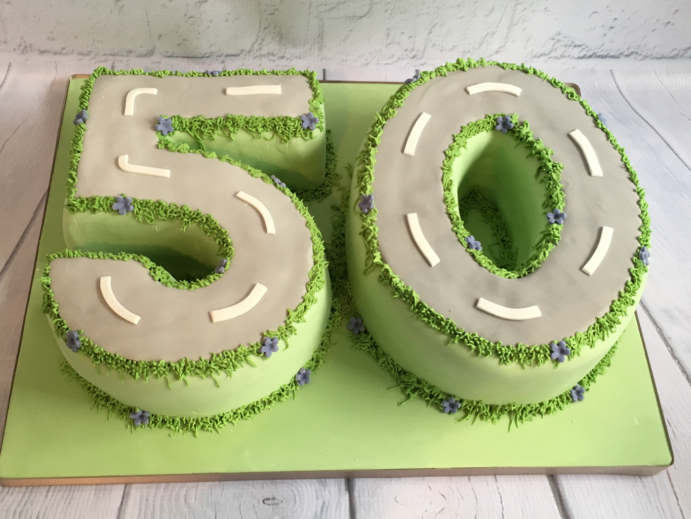 Number-50-road-cake