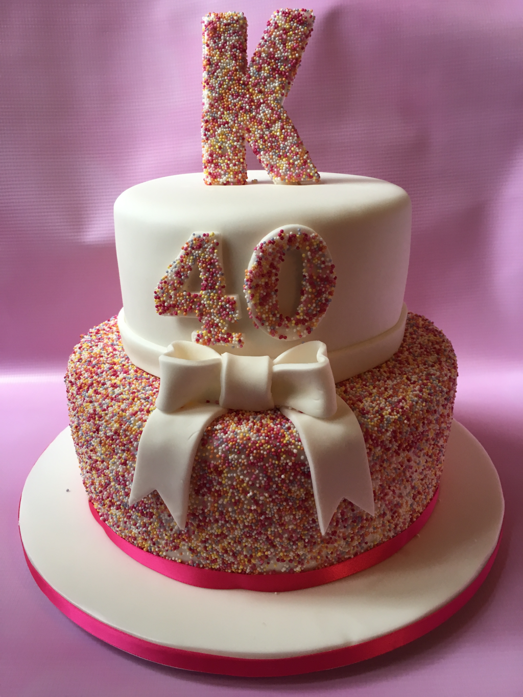 Sprinkles-letter-cake