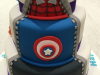 Superhero-reveal-cake