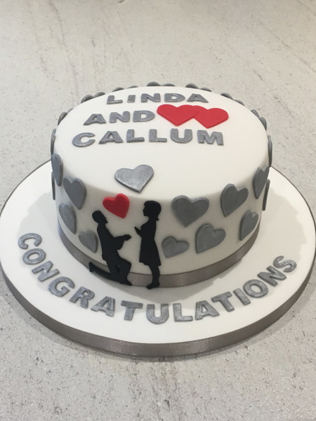 Engagement-cake