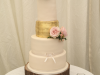 White-and-gold-leaf-wedding-cake